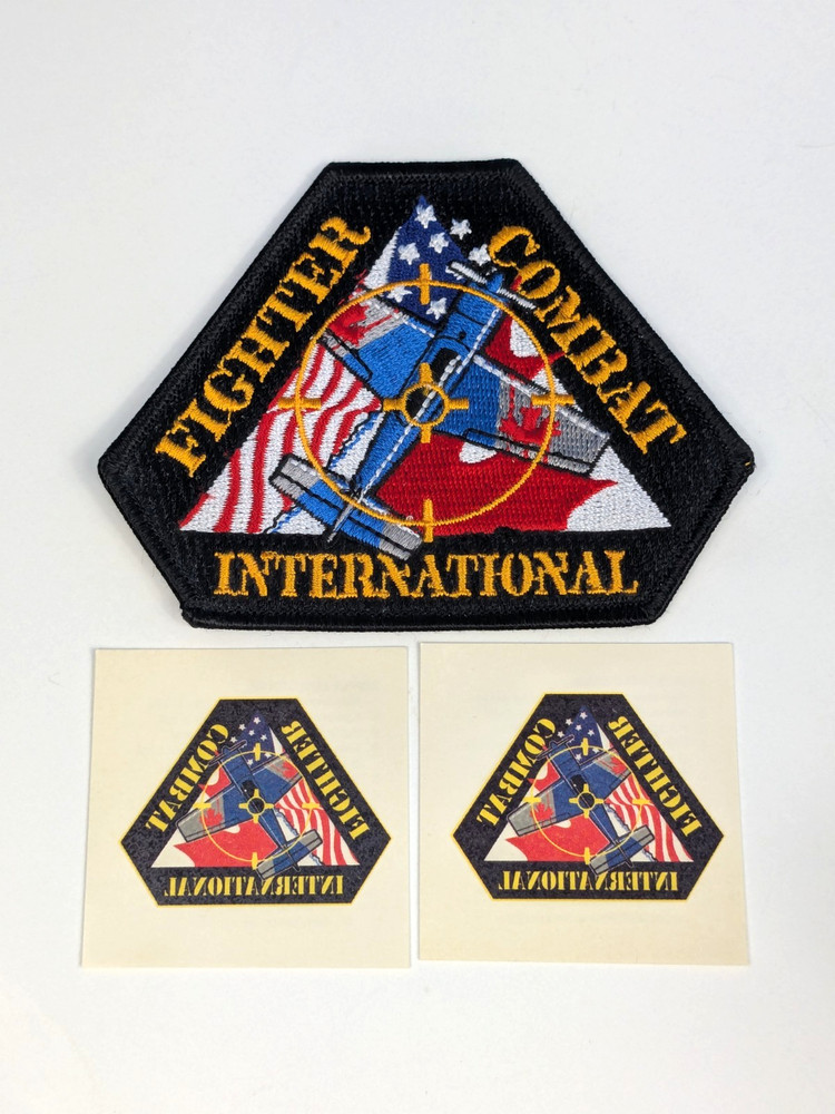 Fighter Combat Intl Embroidered Patch & Tattoos Pilot Flying Aviation LOT