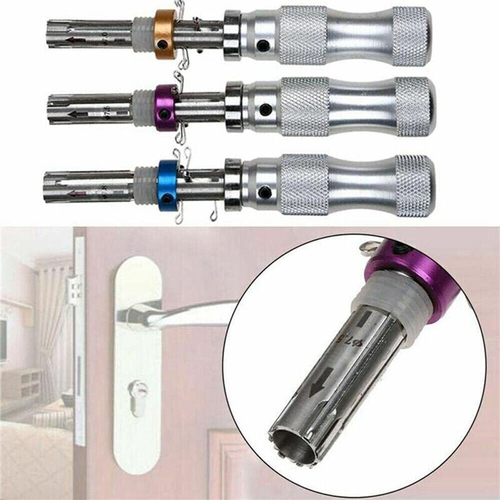 3Pcs 7 Pin Advanced Tubular Lock Tool Set For Padlock Hook Tool Seal Pick Puller