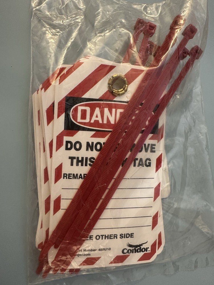 CONDOR 48RU10 Lockout Tags ( 10 PK )