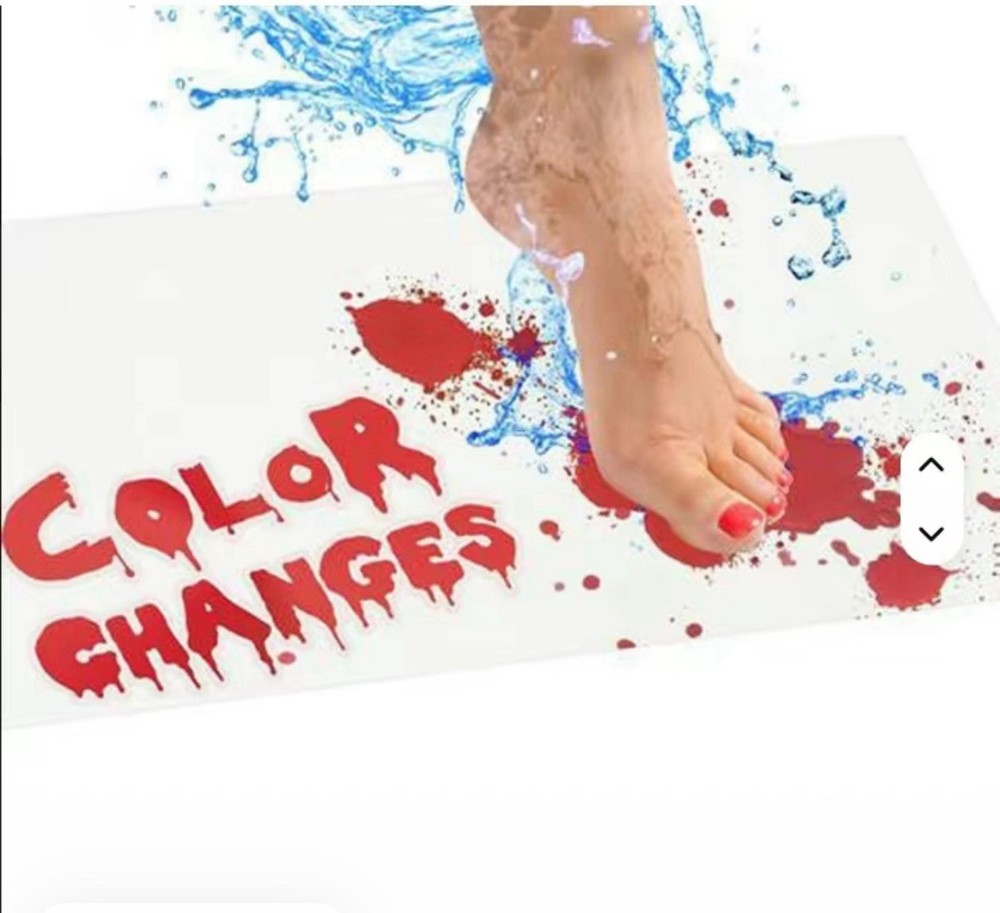 Halluween Bloody Colour Changing Bath Mat Bathroom