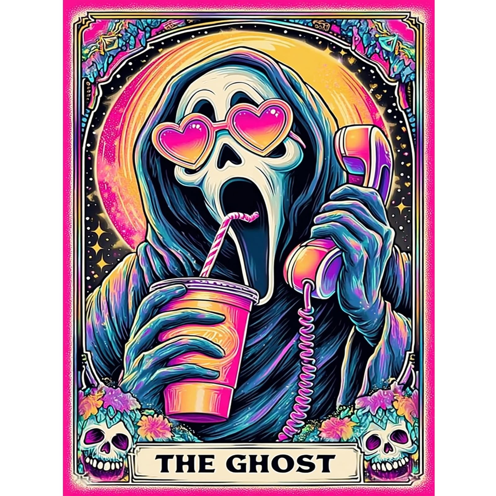 Halloween Ghost Diamond Art Painting Kits for Adults 5D DIY Full Drill 12x16