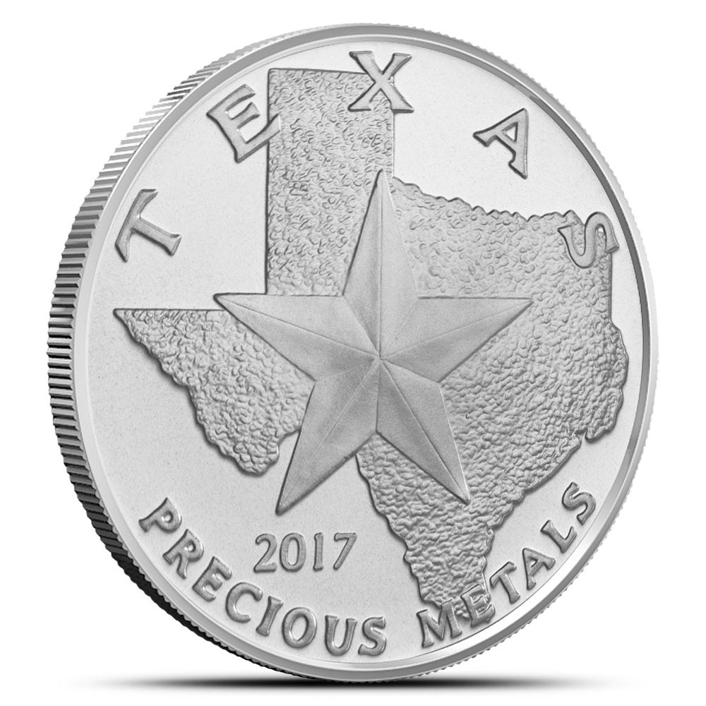2017 1 oz Texas Mint Bobcat Silver Round (New)