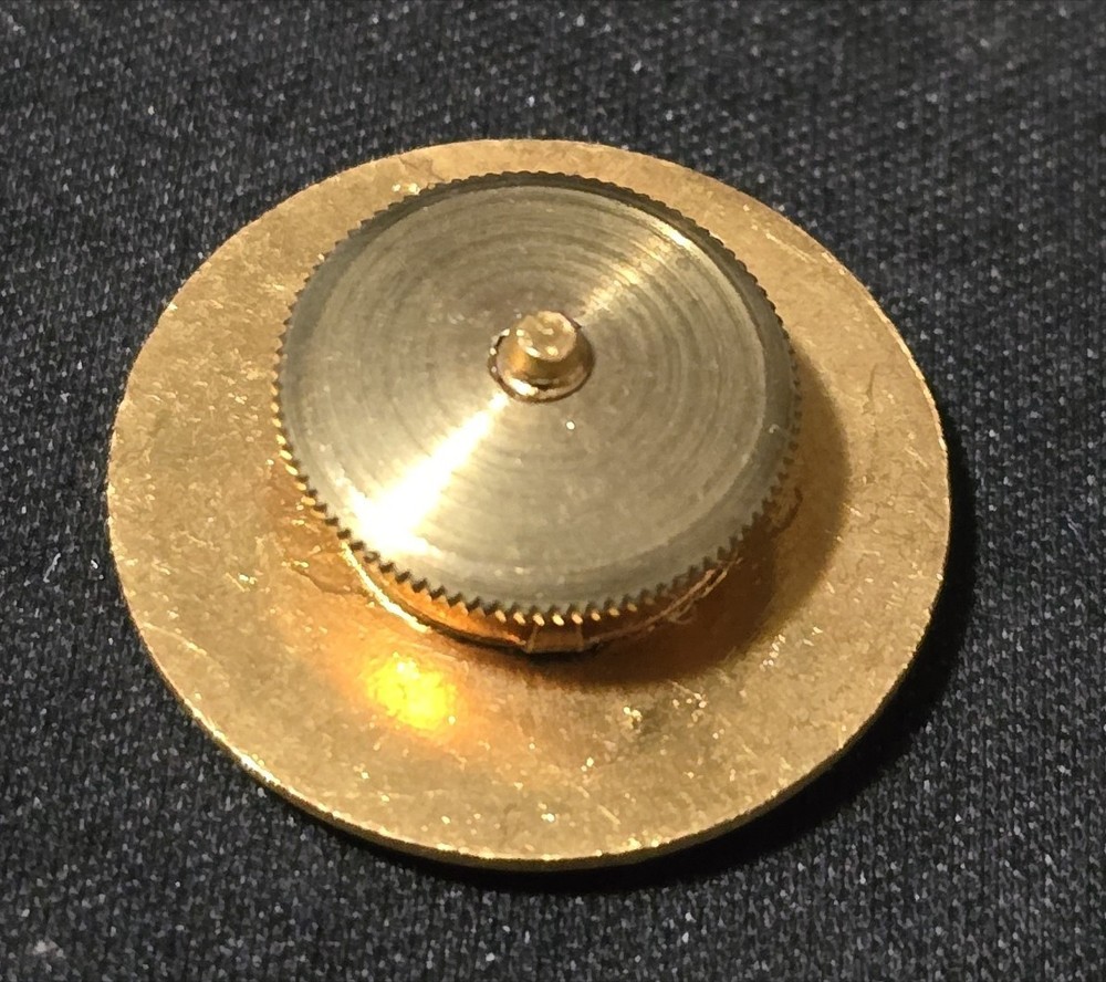 1926-37 Type 2 Gilt Artillery Battery D Collar Disk - SB