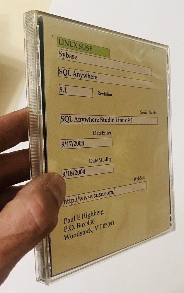 SQL Anywhere Studio Linux v9.0 Developer Edition (2004) Sybase CD Excellent Rare