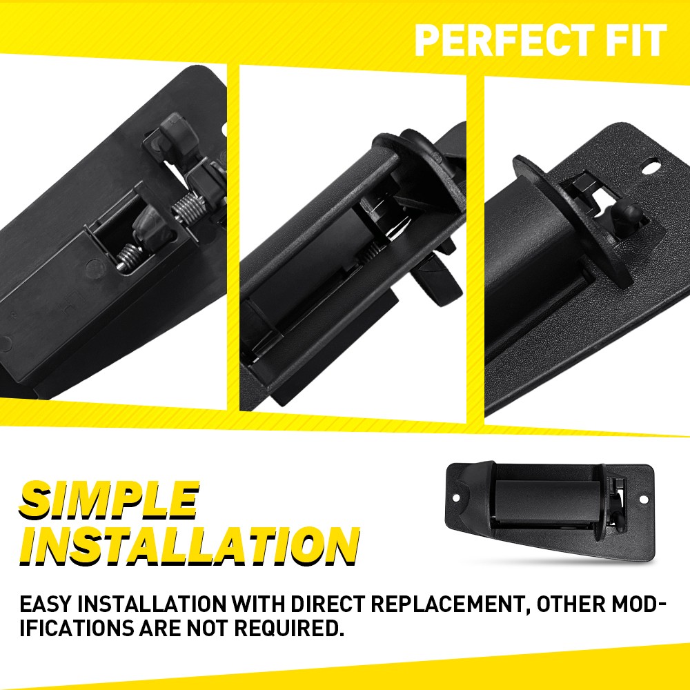 LH RH Front Rear Door Handles Textured Black For GMC Sierra 3500 2001-2007 4-20X