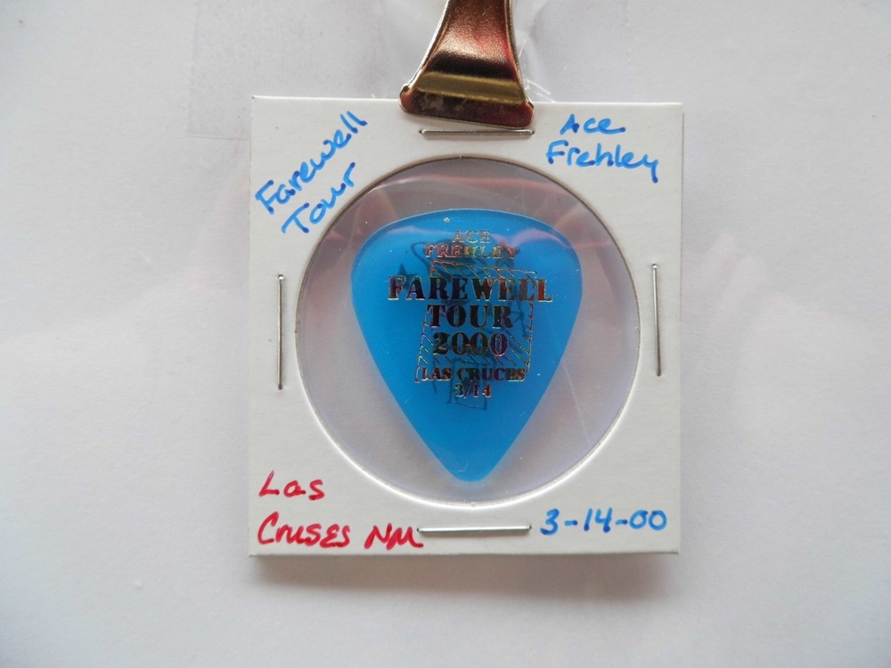KISS "ACE FREHLEY" GUITAR PICK~3/14/00 READ DESCRIPTION (3/3)