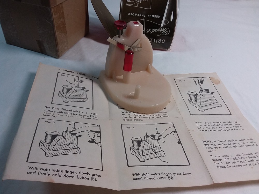 Vintage Dritz Thread-a-Matic Needle Threader-