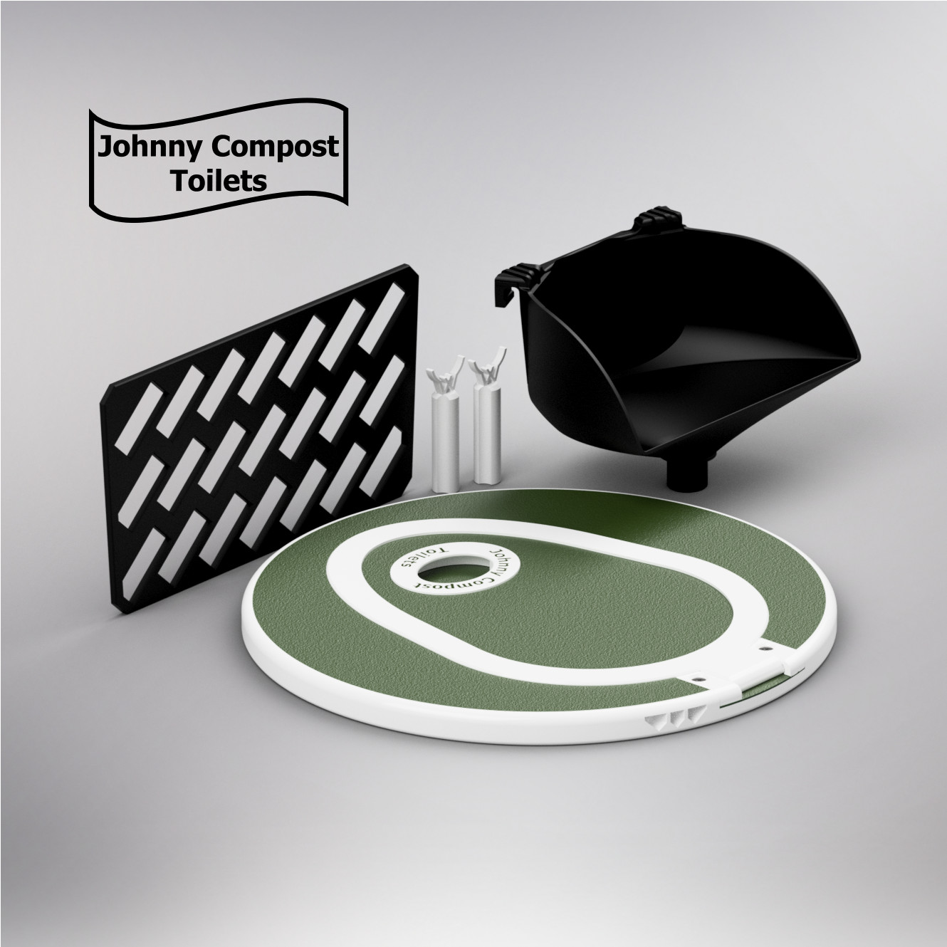 NETTYgo - Composting, Separating Toilet Kit - just add 5 gallon bucket, 13g bag