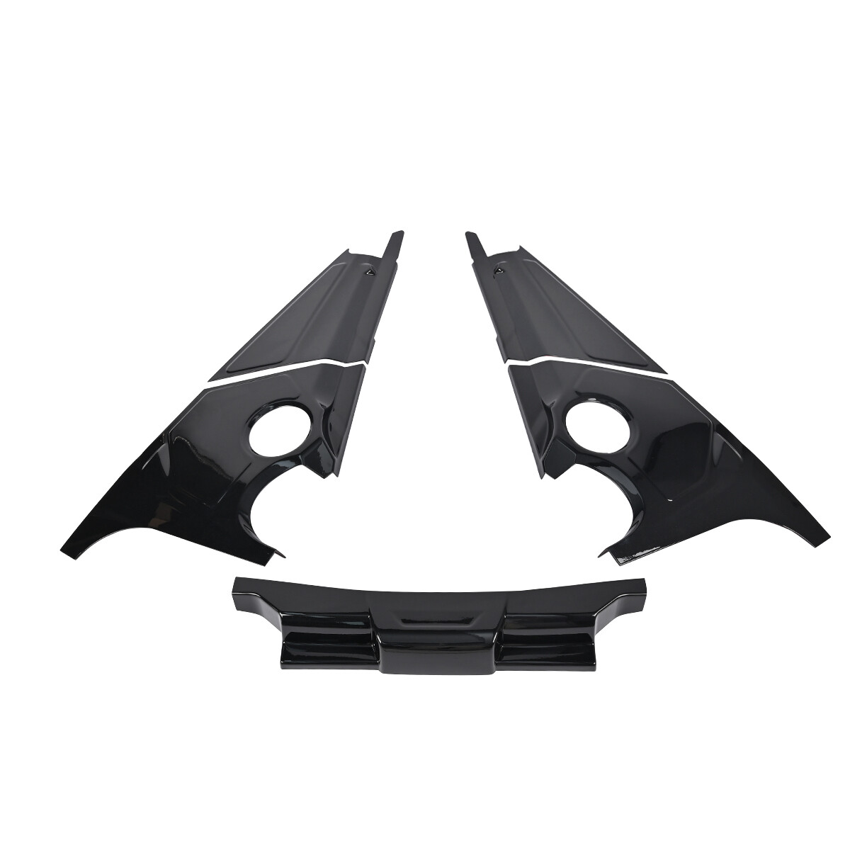 Gloss Black Flash Engine Bay Trim Panel Cover Guard for Corvette C8 Coupe 2020+