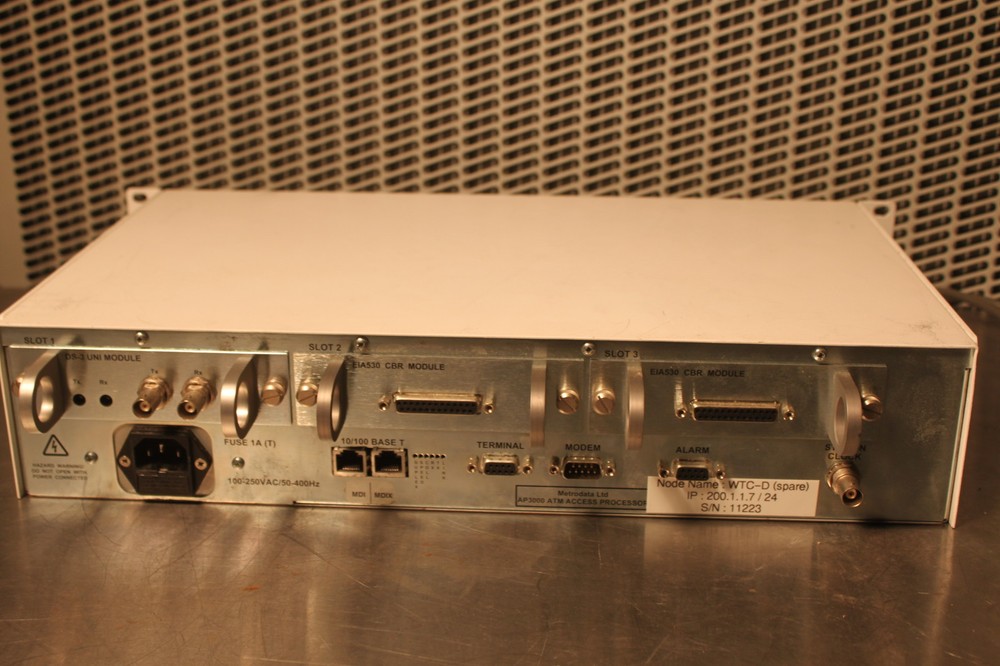 METRODATA AP3000 SATELLITE MULTI-PORT ATM ACCESS PROCESSOR #1
