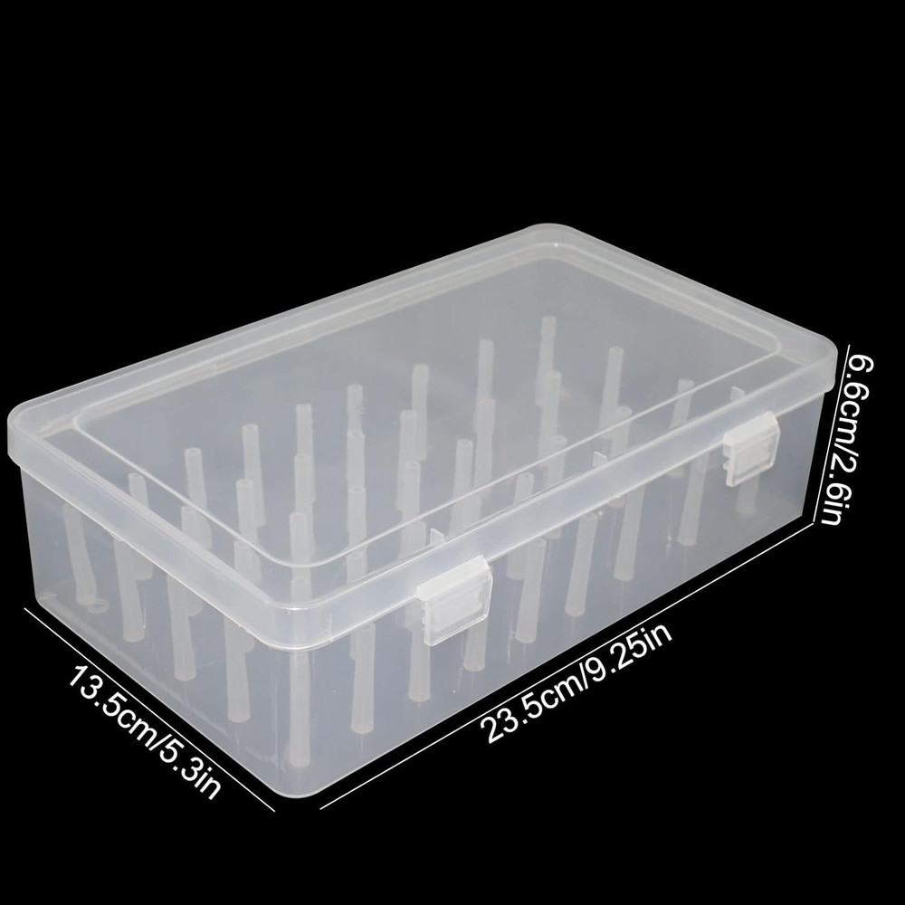 42 Spools Thread Holder Organizer Clear Sewing Storage Box Embroidery Thread Org
