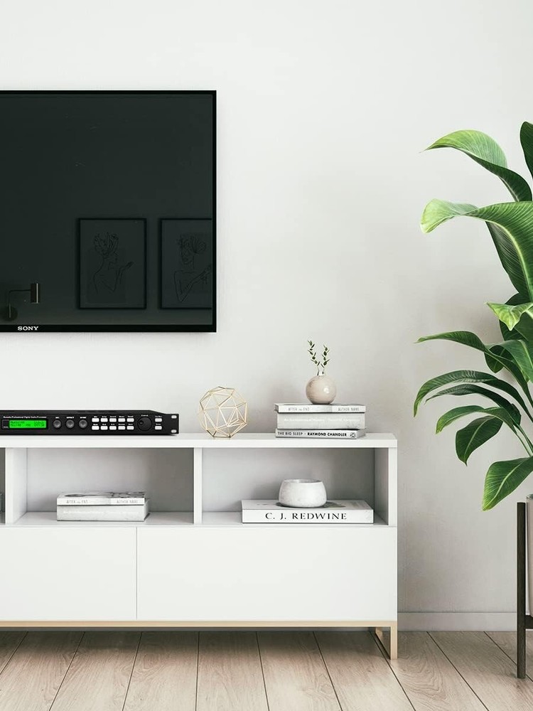 High-Quality Karaoke Audio Processor with 3 Microphone Channels and EQ Control=