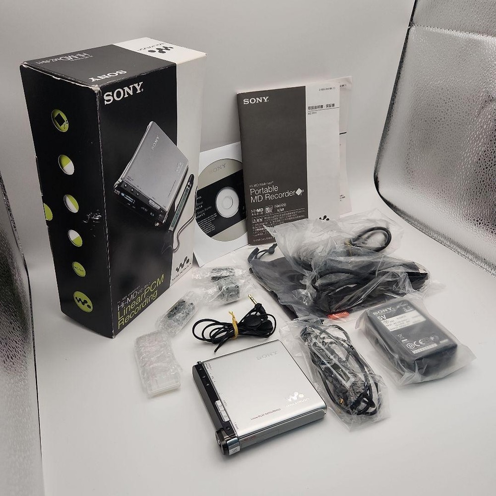 SONY MZ-RH1 Portable MD Player Tested SET