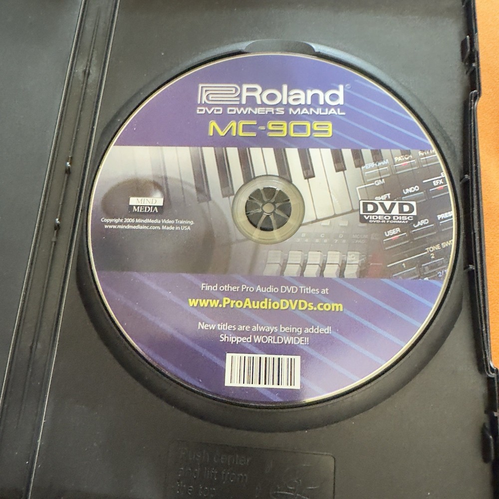 ROLAND MC-909 DVD * Video Training Tutorial Help * Excellent Condition Keyboard