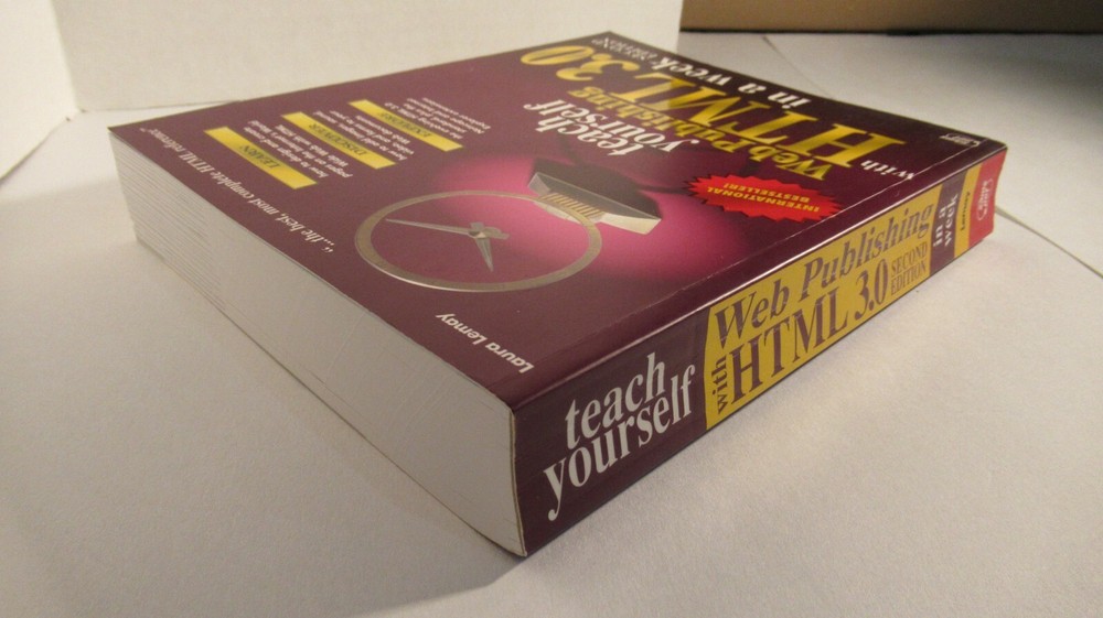 TEACH YOURSELF WEB PUBLISHING WITH HTML 3.0 book second edition preowned 