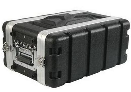 Rack Case 4U Space SHALLOW 8 Inch Deep shell,  DJ Light Weight 19" wide w Screws