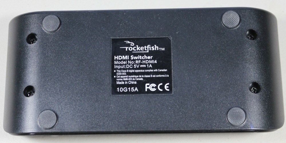Rocketfish HDMI Switcher 4-port Switch Selector RF-HDMI4