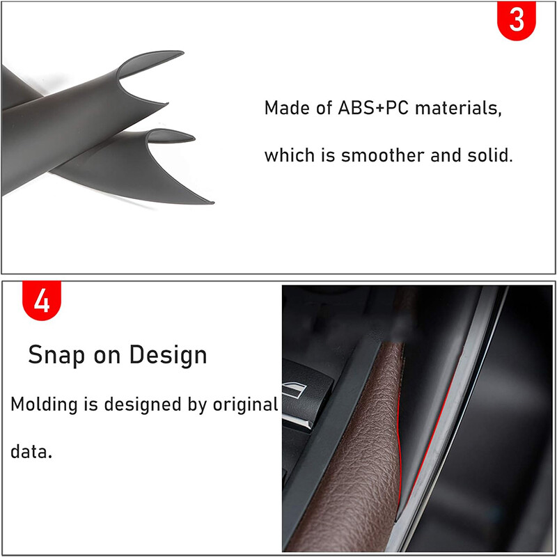 Inner Door Handle Trim Panel Pull Cover for BMW 3 4 Series F30 F31 F32 F36 L+R