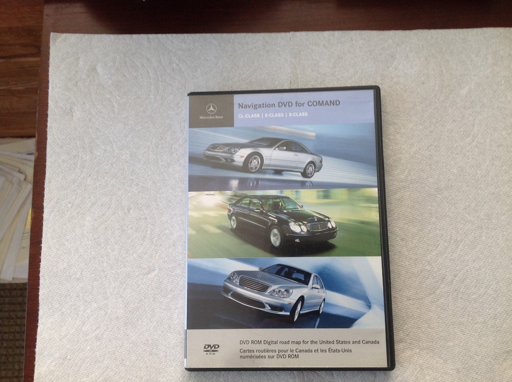 2004 Mercedes-Benz CL,E,S Class COMMAND Digital Road Map (DVD ROM)