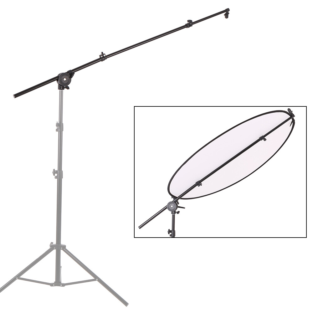 Photography Extendable Reflector Diffuser Holder Stand Boom Arm L1I0