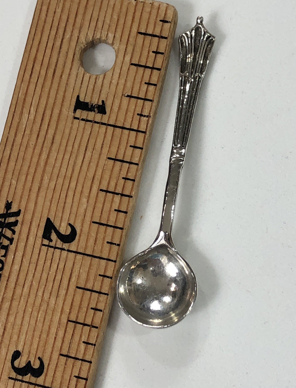Sterling Silver Salt Spoon Birmingham England 1992 - Vintage