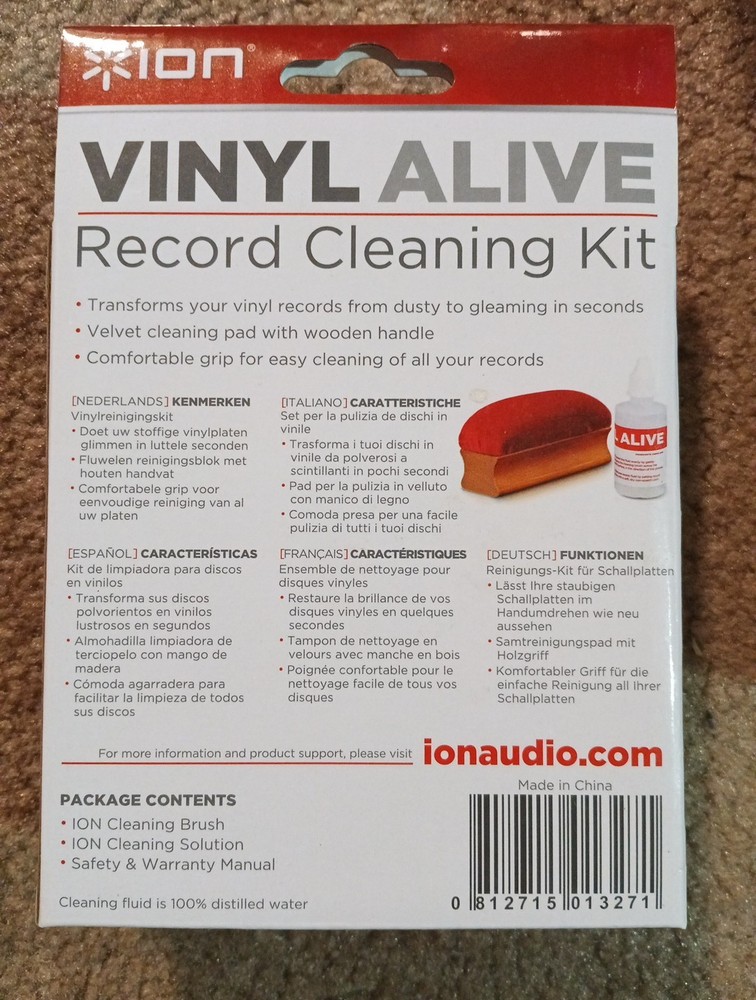 Ion Vinyl Alive Record Cleaning Kit