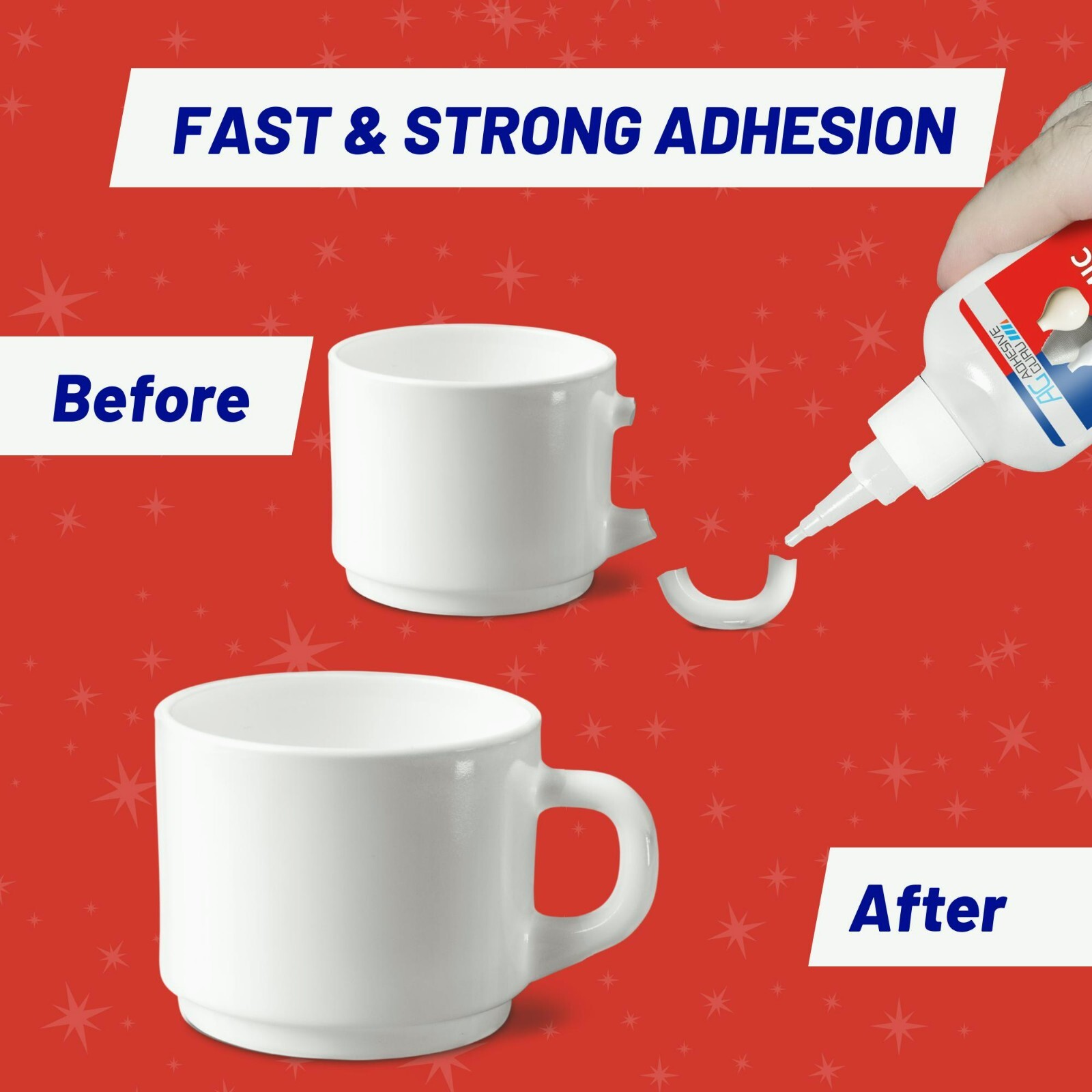 Adhesive Guru Ceramic Glue (0.7 oz) Super Glue for Pottery, Porcelain