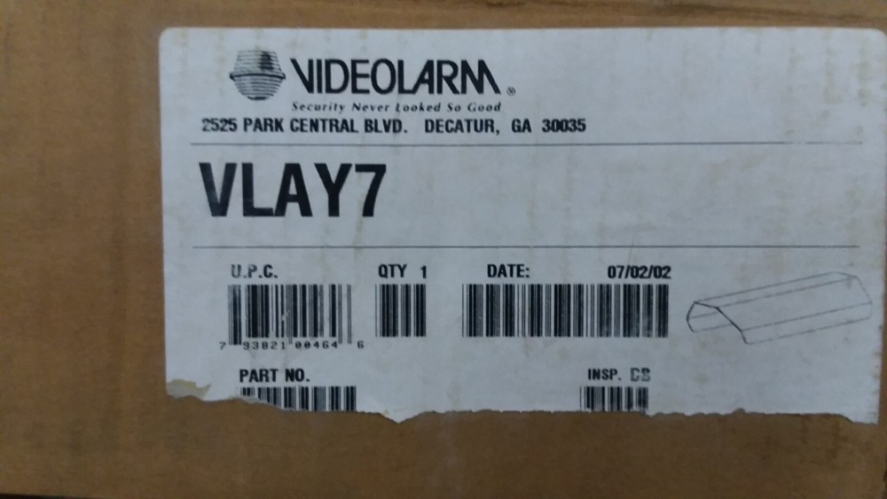 VIDEOLARM VLAY7 WHITE SUNSHIELD FOR CAMERA ASSEMBLY NIB