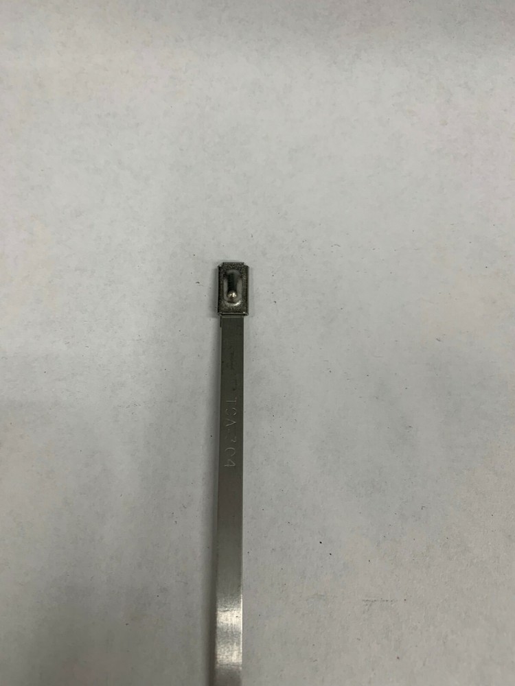 QTY/100 HellermannTyton 11-93088 Cable Tie, Metallic Silver