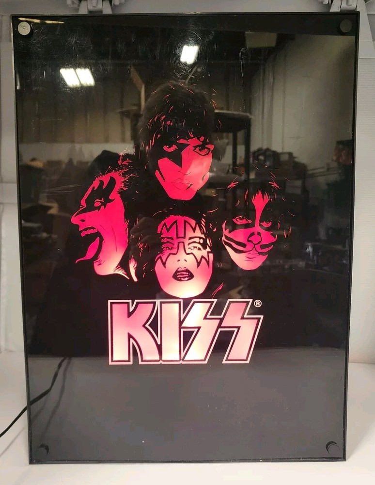Kiss Virtual Flame Box Display Gene Simmons Tested Works 2003 Band Spencers