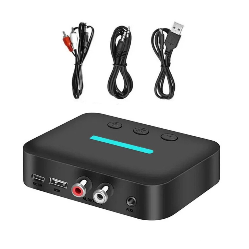 Bluetooth 5.3 Audio Receiver RCA AUX USB Wireless Adapter for Home Stereo System