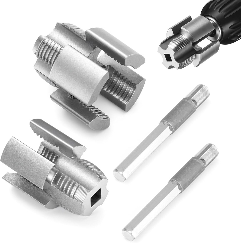 2PCS Pipe Thread Cutting Tool, Electric Drill Compatible Pvc Pipe Threader Kit~