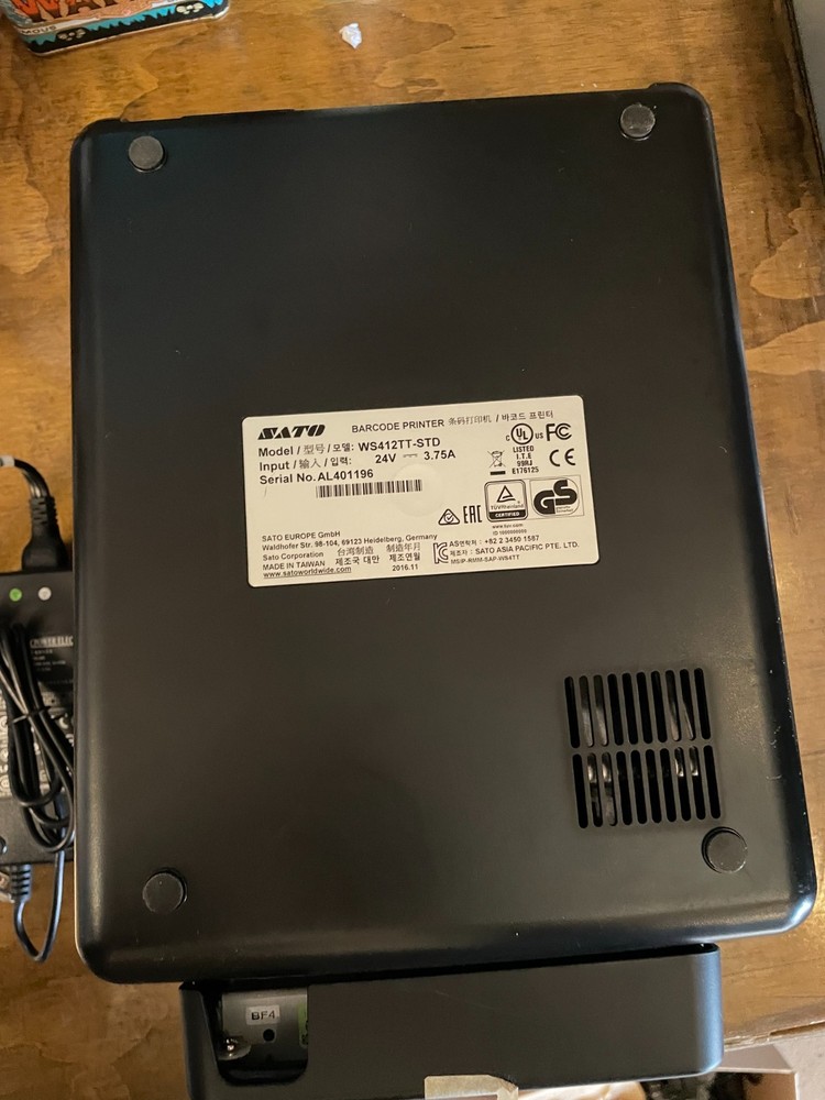 Sato Barcode Printer WS412TT-STD