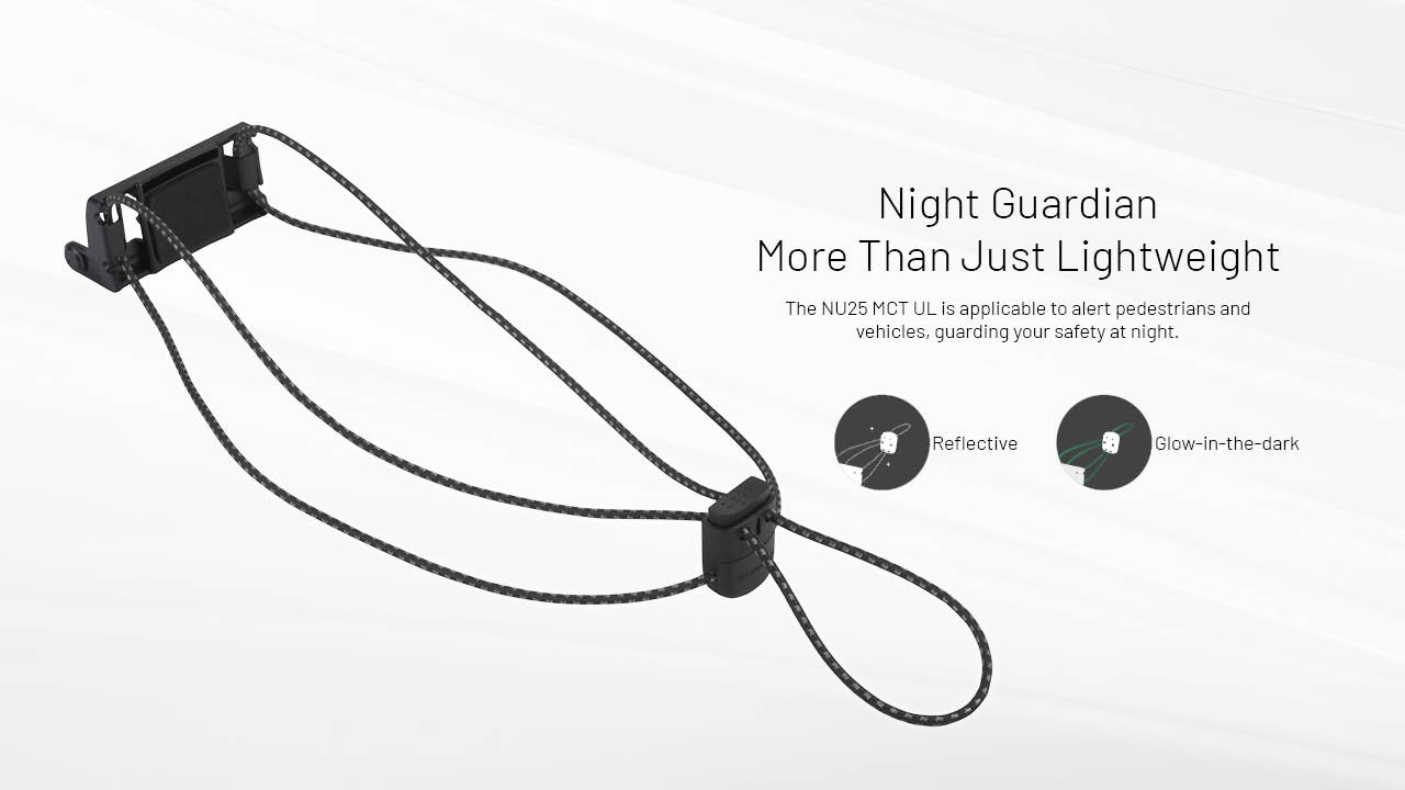 Nitecore NU25 MCT UL 400 Lumen USB-C Multi-Temperature Ultralight Headlamp (YL)