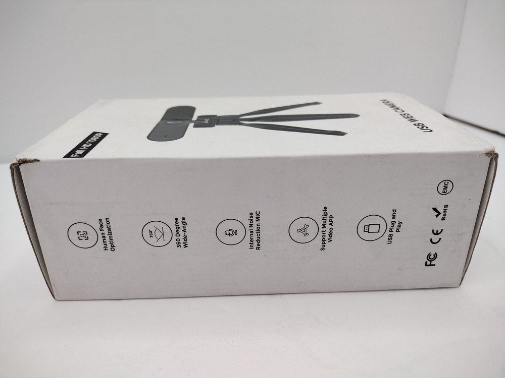 Aoozi Webcam Full HD 1080P - USB Web Camera Built in Microphone