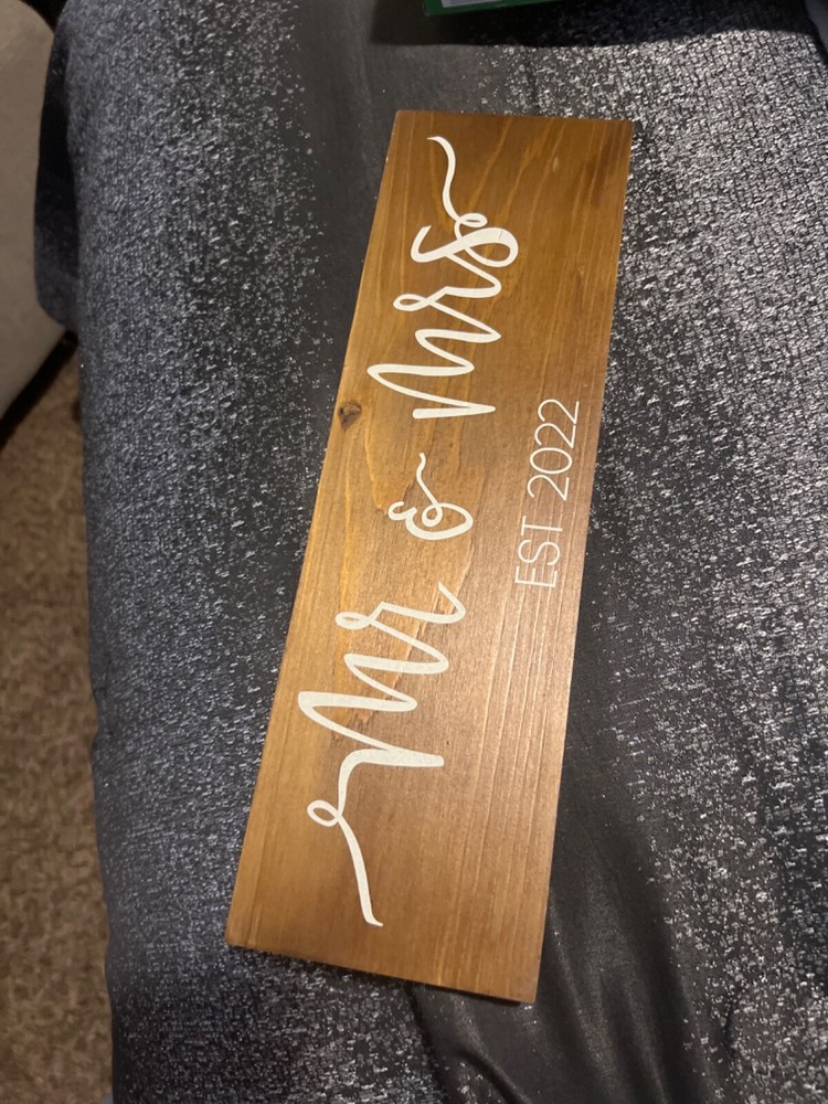 Wooden anniversary / wedding gift