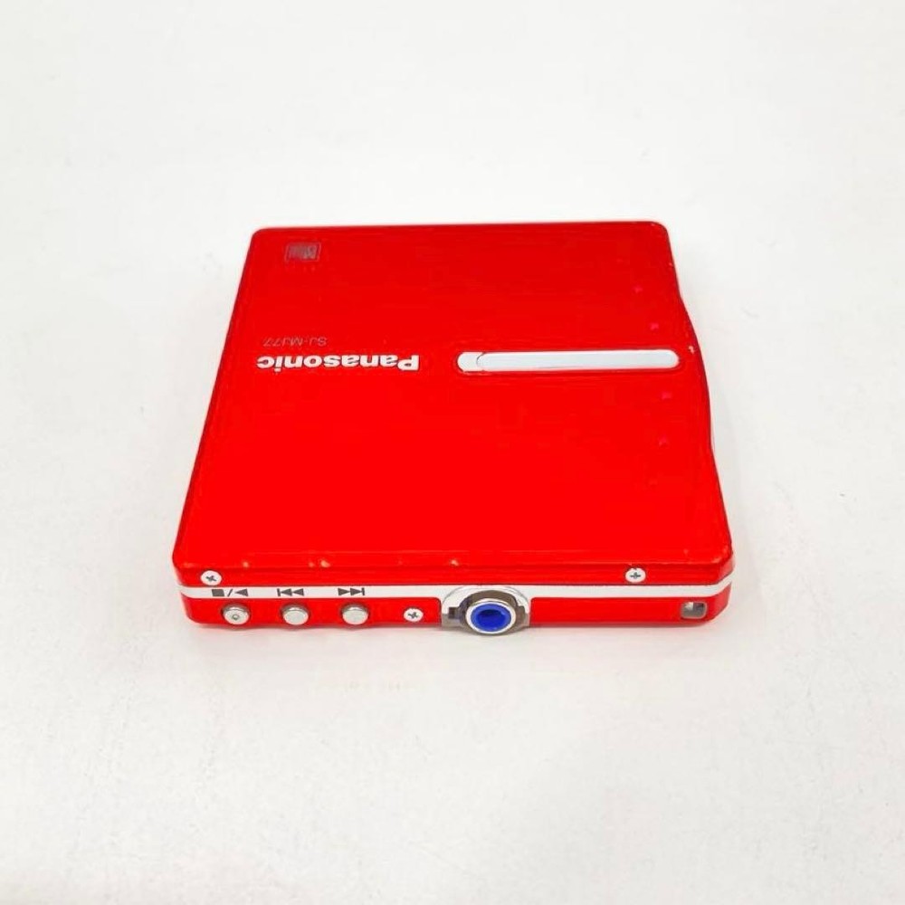 Panasonic Portable MD Player SJ-MJ77 Red Operation confirmed