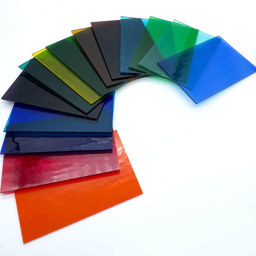LITMIND 16 Sheets Transparent Stained 6"L*4"W(16pcs), Smooth