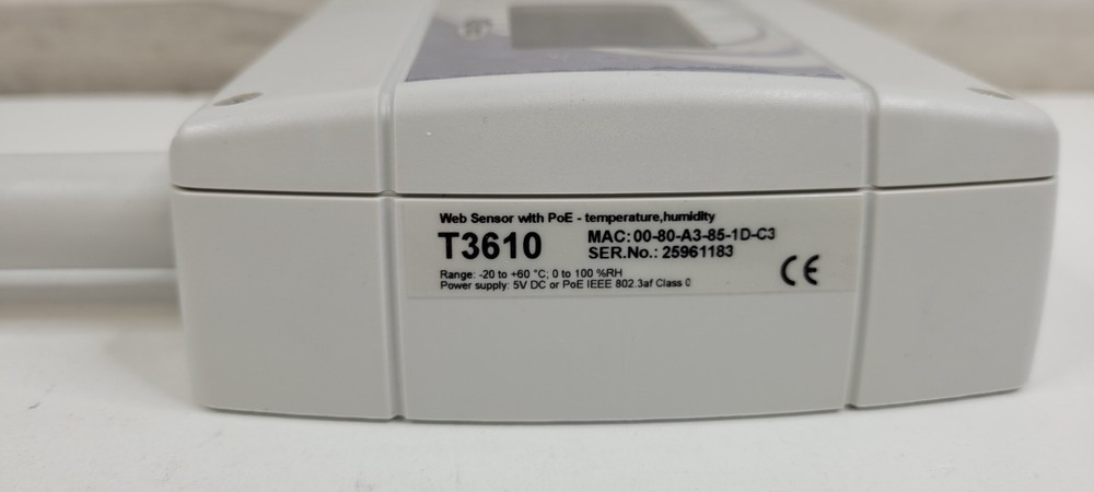 Comet T3610 - Web Sensor with PoE, Temperature, Remote Thermometer Hygrometer