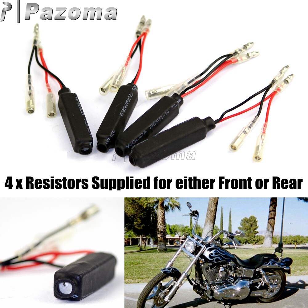 Motorcycle Load Resistor Blinker Turn Signal Will Slow Down Flash Rate Universal