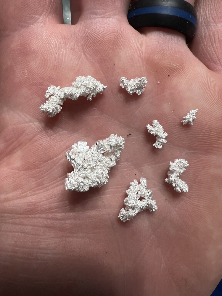 5+ Grams Minimum Crystalline Silver Panning  / Pay Dirt
