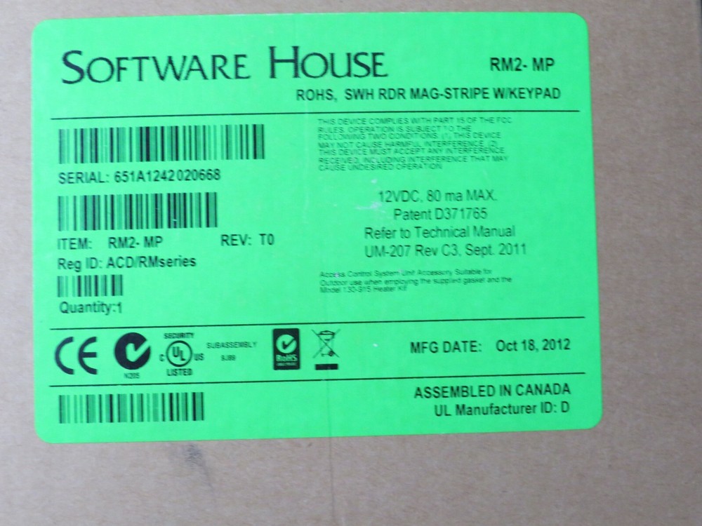 Software House RM2-MP
