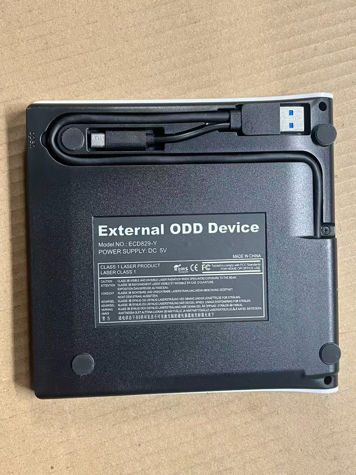 External DVD Drive USB 3.0 Type-C CD ROM Burner Writer for Laptop PC,Roofull