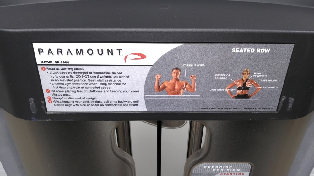 Seated Row Paramount Model: SP-5900