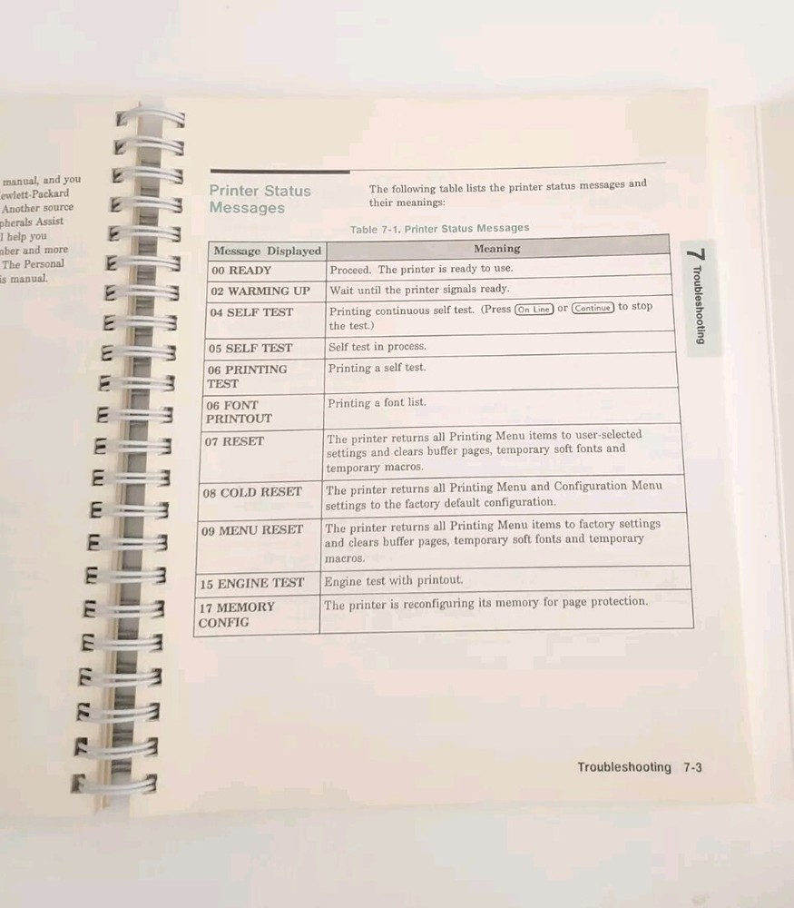 HP LASERJET III PRINTER USER'S MANUAL Software Application Notes Quick Reference