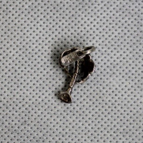 sterling silver palm tree charm