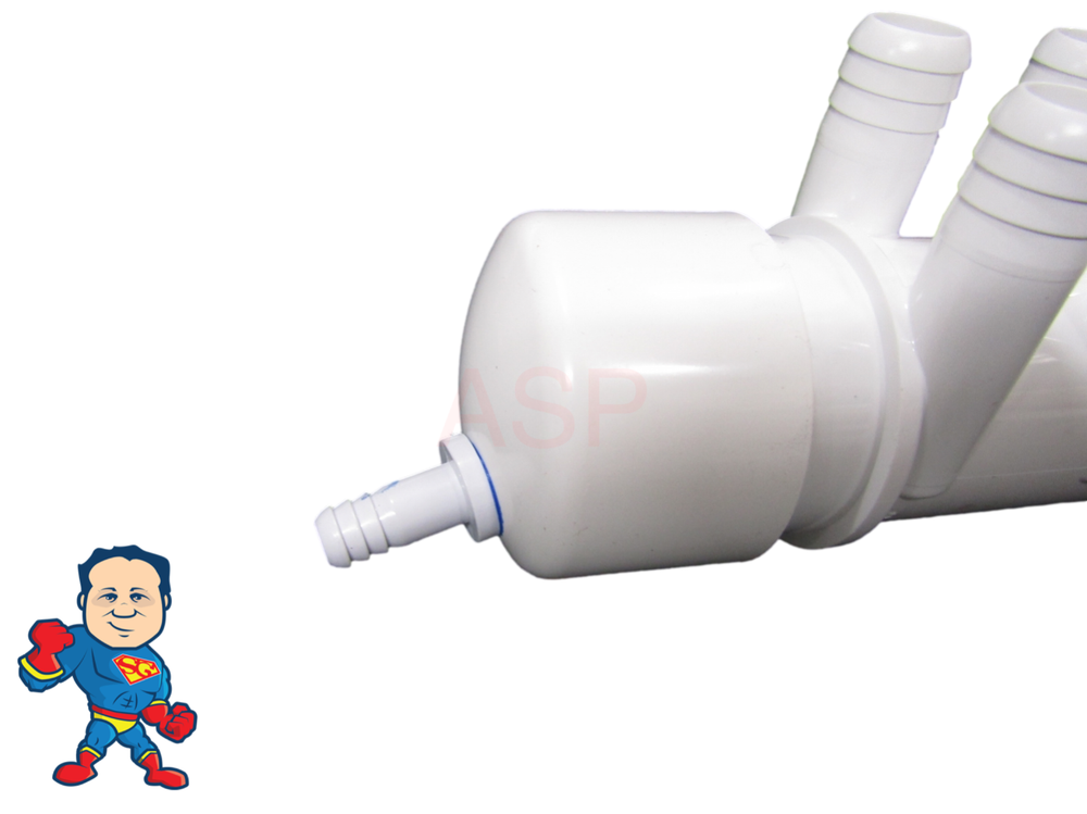 2" Cap with 3/8" Barb, Strong Spa for Manifold