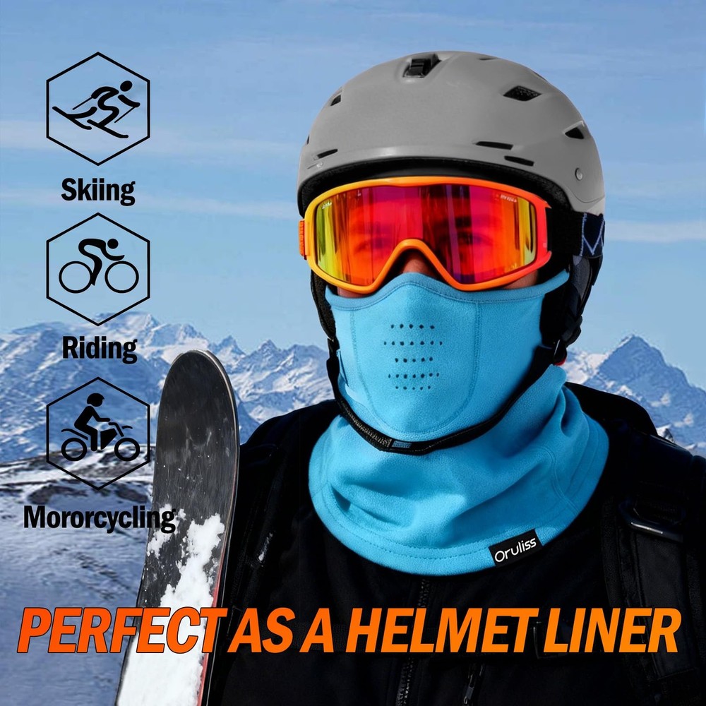 Ski Mask Balaclava (US, Alpha, One Size, Medium, Blue) Size-Medium, Blue