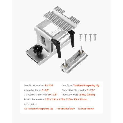 Bench Grinder Tool Rest Adjustable Replacement Tool Rest Sharpening Jig for 6