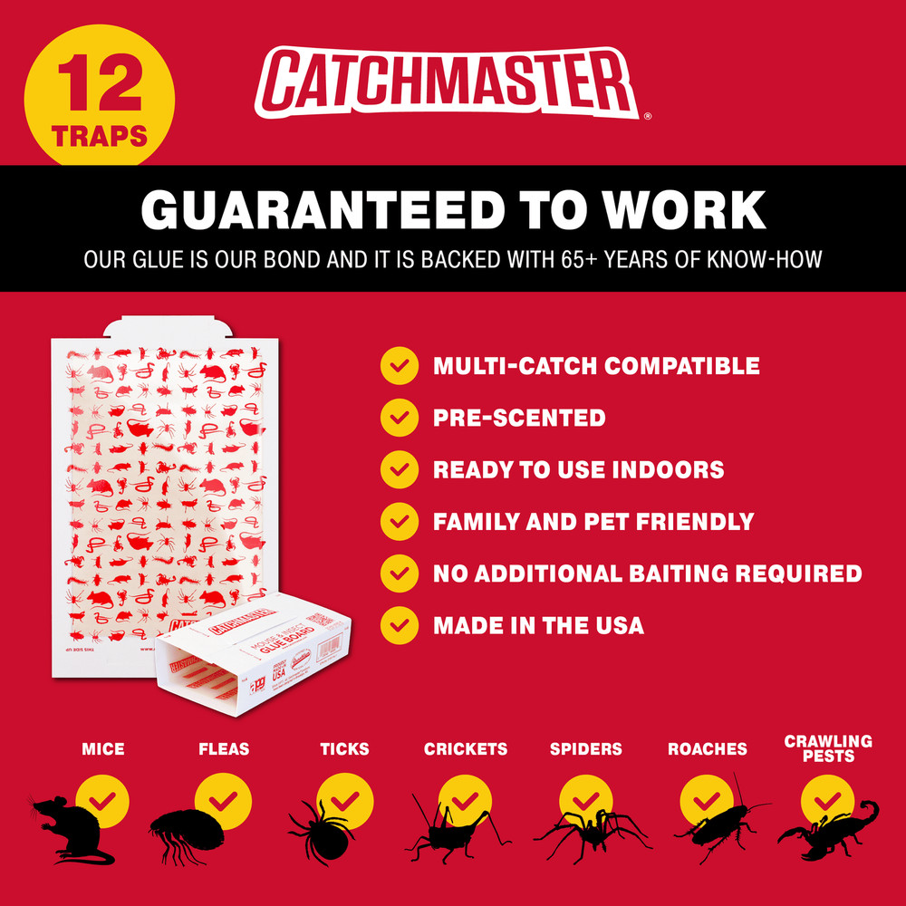 Catchmaster Value Pack Solid Home Pest Traps 12 Count
